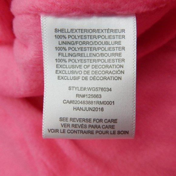 Wippette Girls Pink Polar Bear Snow Suit Footed and Hooded Size 3 to 6 Months - Picture 8 of 11